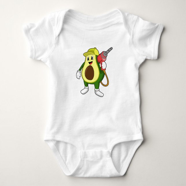 Avocado as Craftsman with Drill Baby Bodysuit (Front)
