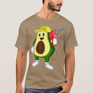 Avocado As Craftsman With Drill T-Shirt