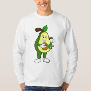 Avocado as Hairdresser with Razor T-Shirt