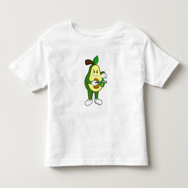 Avocado as Hairdresser with Razor Toddler T-Shirt (Front)
