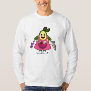 Avocado as Hairdresser with Scissors & Comb T-Shirt