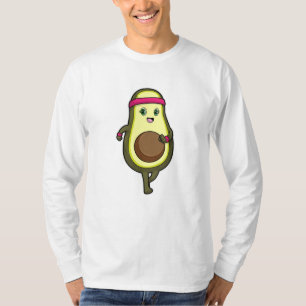 Avocado at Jogging with Headband T-Shirt