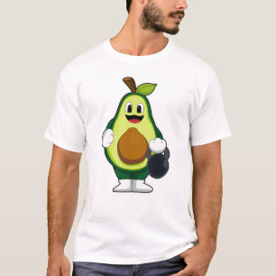 Avocado at Strength training with Dumbbells T-Shirt