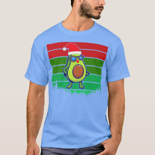 Avocado Avo Merry Christmas Plaid Santa Hat Tet Ve T-Shirt