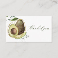 Avocado Baby Shower Thank You Card
