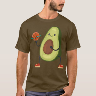 Avocado Basketball Vegan funny Sports  T-Shirt