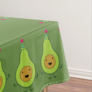 Avocado Birthday PArty Kids Tablecloth
