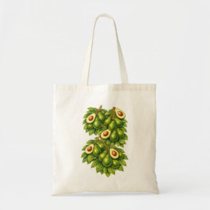 Avocado Botanical Illustration Tote Bag