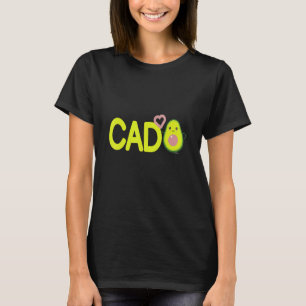 Avocado Cado Vegan Couple 1 Heart T-Shirt