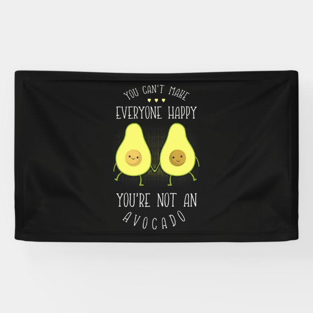 Avocado Can Make Everyone Happy Banner (Horizontal)
