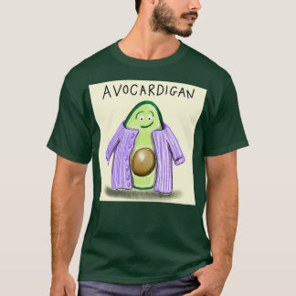Avocado Cardigan daily doodle design T-Shirt