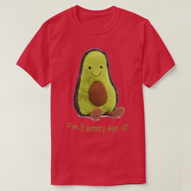 Avocado Cartoon T-Shirt (Design Front)