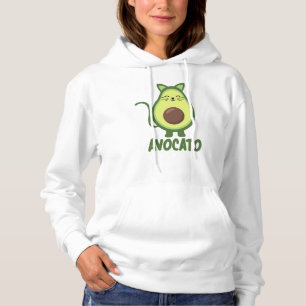 Avocado Cat Funny Food Kitten Avocato Hoodie
