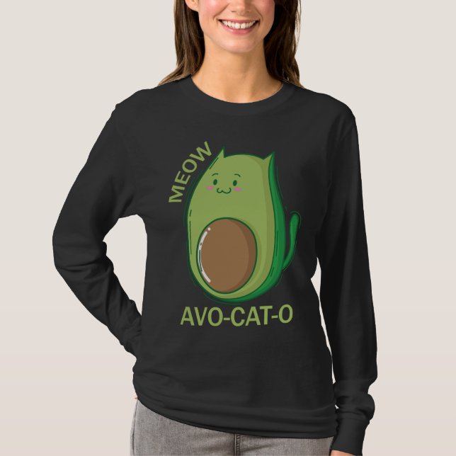 Avocado Cats Avo - Cat - O T-Shirt (Front)