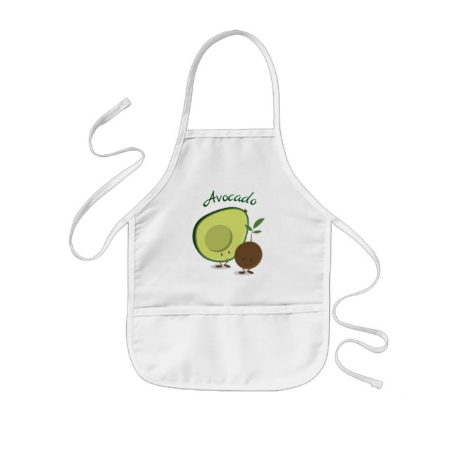 Avocado characters | Kid’s Apron (Front)