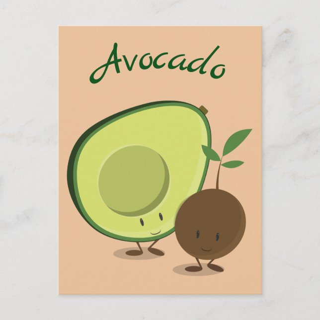 Avocado characters | Postcard (Front)