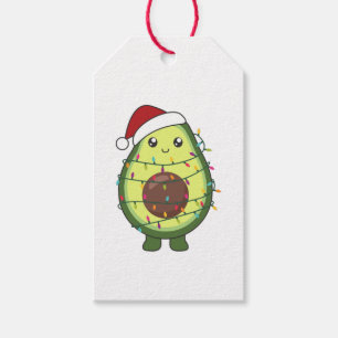 Avocado Christmas Lights Funny Avocados Gift Tags