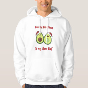 Avocado Christmas Lights Funny Avocados Hoodie