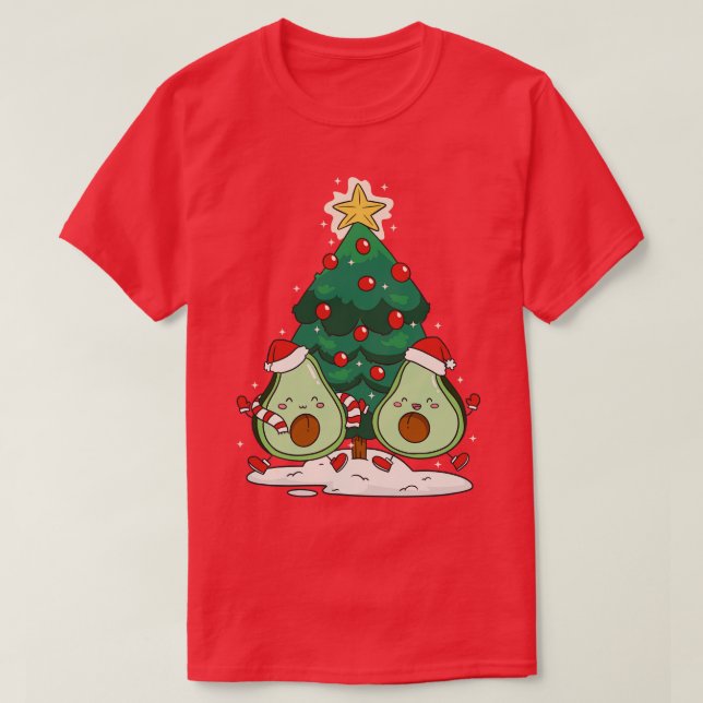 Avocado Christmas PR t (2) T-Shirt (Design Front)