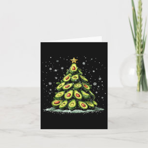 Avocado Christmas Tree Xmas Vegetable For Men Wome Card