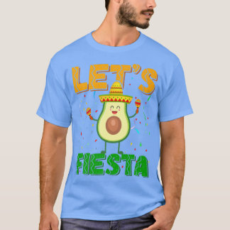 Avocado Cinco De Mayo Lets Fiesta Avogato Sombrero T-Shirt