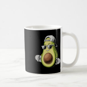 Avocado Cool Skateboarding Avocado With Cap Coffee Mug