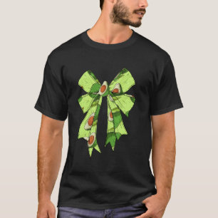 Avocado Coquette Bow For Women Girls Avocados Vega T-Shirt