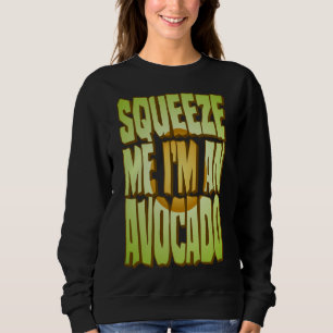 Avocado Costume Funny Halloween Fresh Fruit Slice Sweatshirt