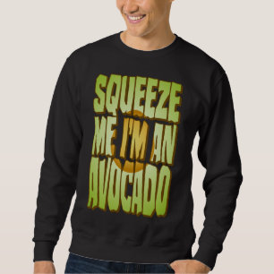 Avocado Costume Funny Halloween Fresh Fruit Slice Sweatshirt