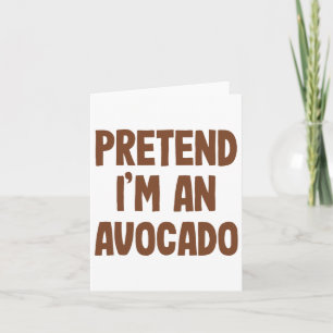 Avocado Costume Halloween  Card