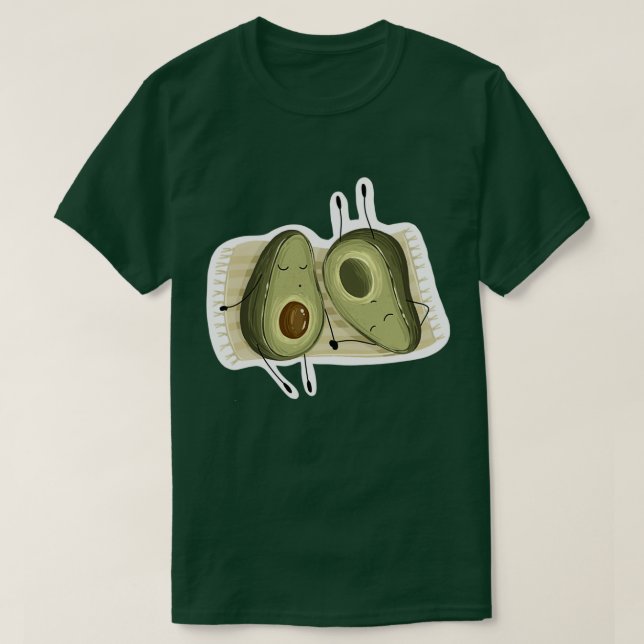 Avocado couple Classic TShirt (Design Front)
