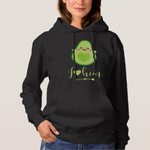 Avocado couple I love him partner Valentine s Day Hoodie