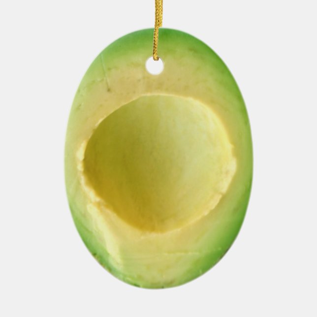 Avocado Crazy 4Owen Ceramic Tree Decoration (Front)