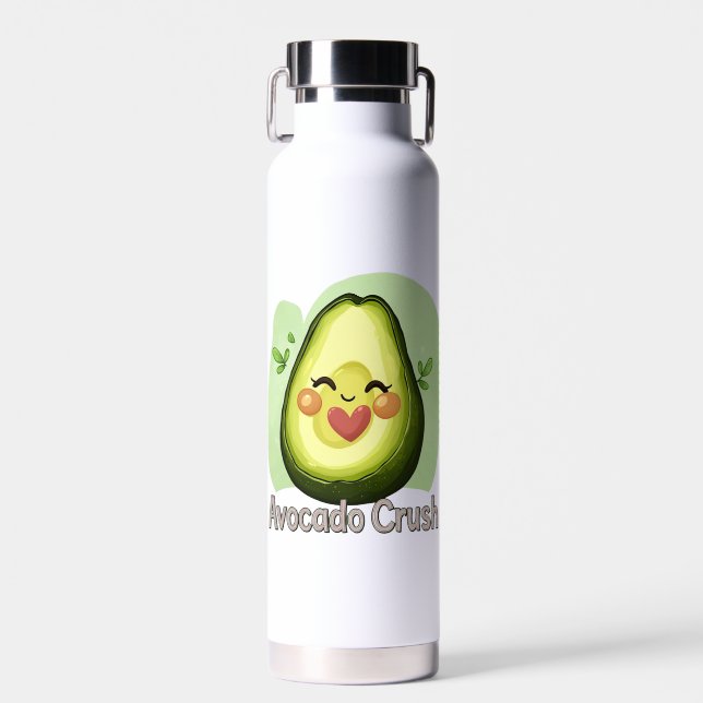 🥑 Avocado Crush 💚 Water Bottle (Front)