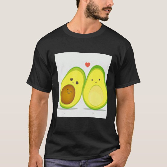 avocado cute pattern  ilustration T-Shirt (Front)