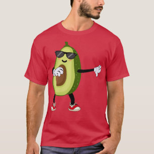 Avocado Dabbing Dancing Sunglasses Clipart T-Shirt