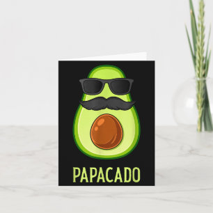 Avocado Dad Papacado Funny Daddy Father Avocado  Card