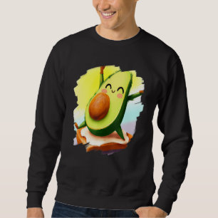 Avocado Dancing on Toast Cute Avocado Bread Foodie Sweatshirt