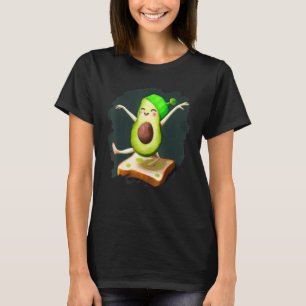 Avocado Dancing on Toast Cute Avocado Bread Foodie T-Shirt