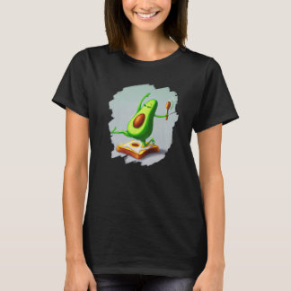 Avocado Dancing on Toast Cute Avocado Bread Foodie T-Shirt