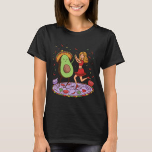 Avocado Dancing Salsa Cinco De Mayo Mexican Avocad T-Shirt