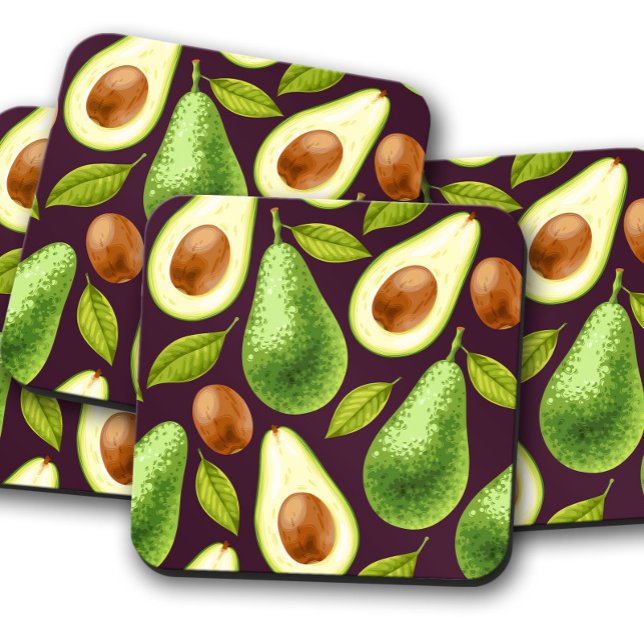 Avocado Delight Coaster | Fruit Coaster Set (Creator Uploaded)