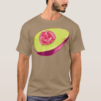 Avocado Disco Ball Funny Crystal Seed Fruit Gift T-Shirt
