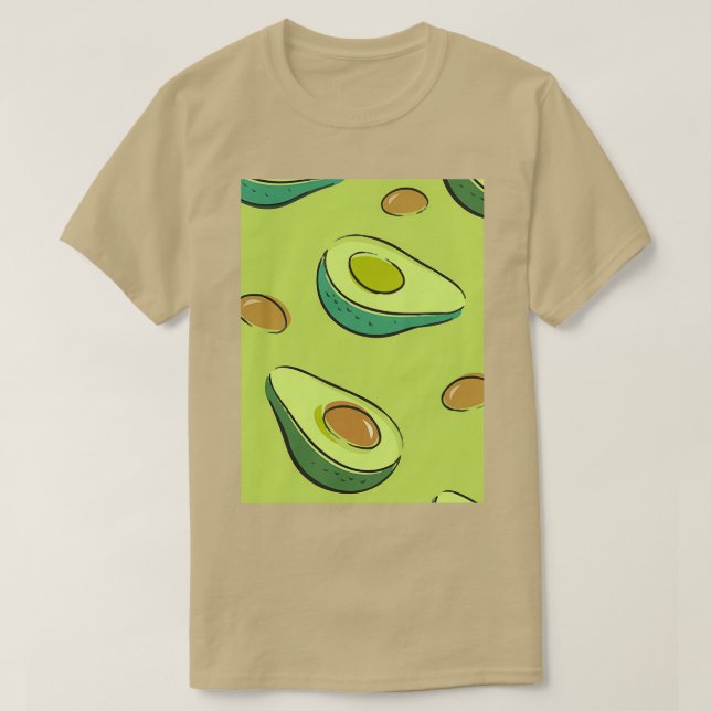 Avocado Exotic Ornament Design Classic TShirt (Design Front)