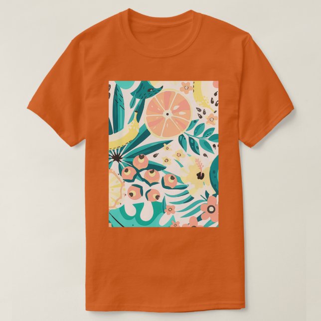 Avocado Exotic Pattern Style Classic TShirt (Design Front)