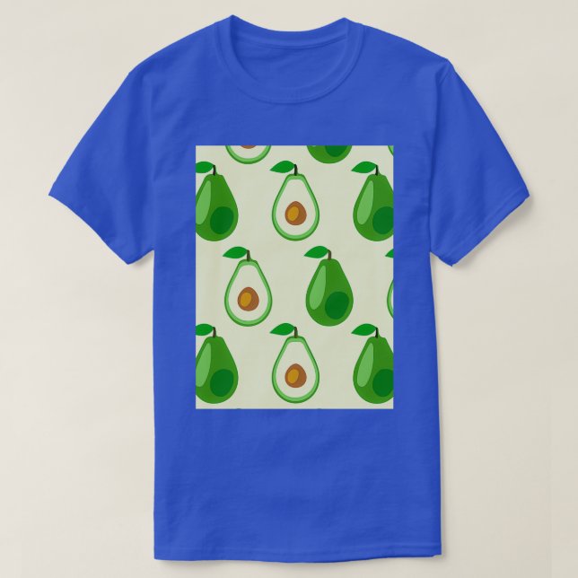 Avocado Exotic Pretty Floral T-Shirt (Design Front)