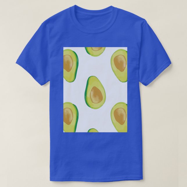 Avocado Exotic Tropic Painting T-Shirt (Design Front)