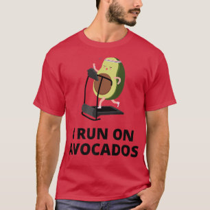 Avocado Fitness LoverFunny Avocado Eercise Running T-Shirt