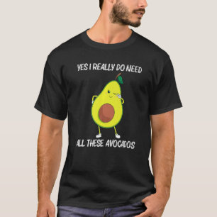 Avocado For Men Women Healthy Dessert Fruit Food T-Shirt