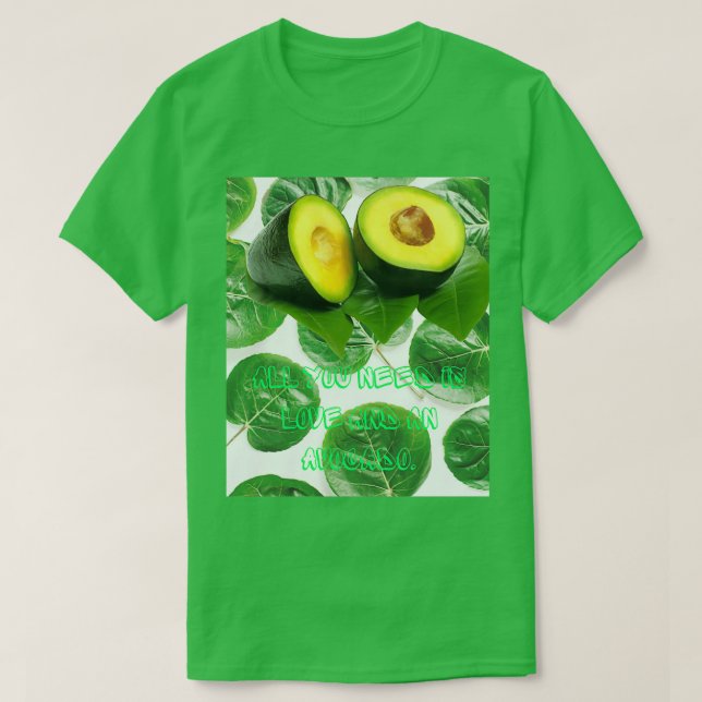 Avocado fruit art T-Shirt (Design Front)